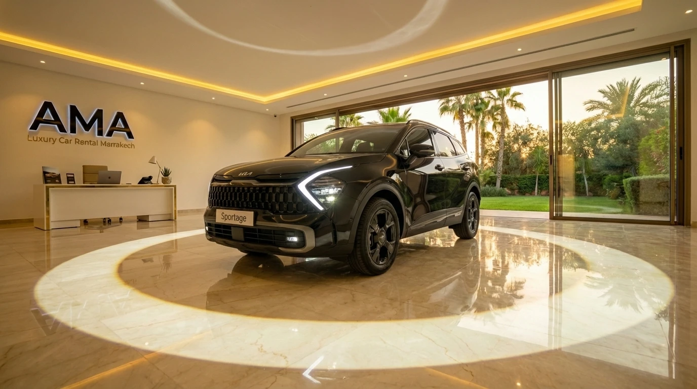 Rent Kia Sportage Hybrid Marrakech – Family SUV – Eco Hybrid – No Deposit – Airport Delivery