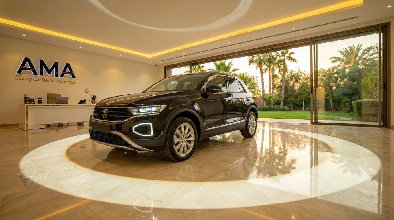 Rent Volkswagen T-Roc Marrakech – Compact SUV – No Deposit – Airport Delivery RAK AGA