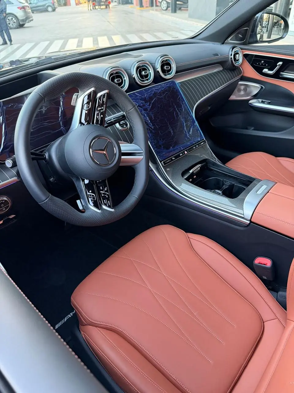 Mercedes-Benz luxury car interior rental Marrakech Morocco